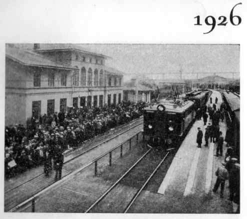 Det första elektriska tåget 1925